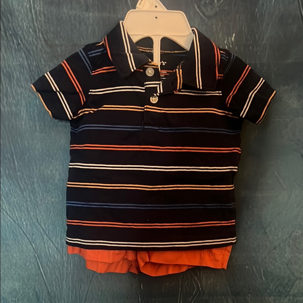 Carter's polo shirt and shorts